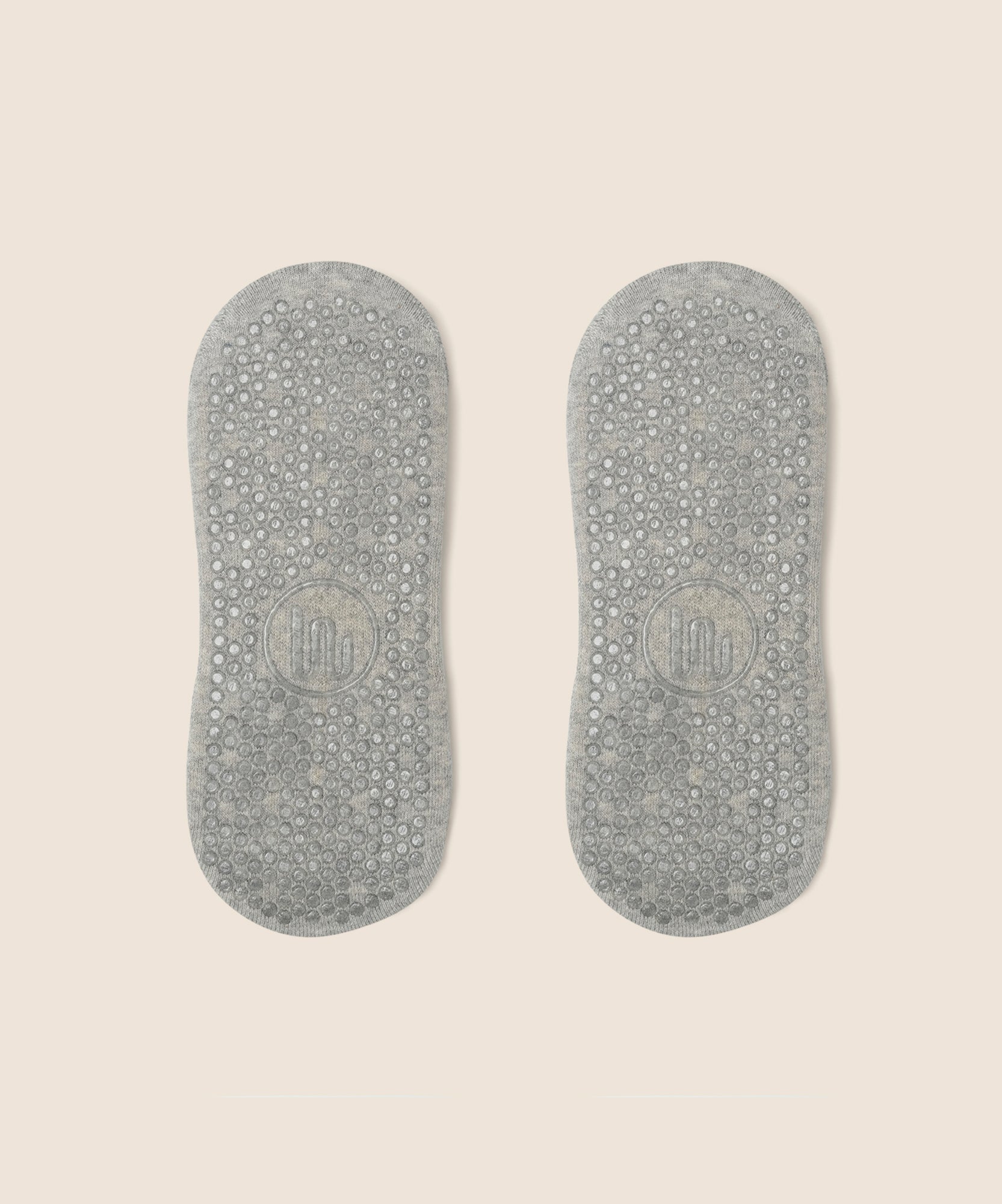 Classic Low Rise Grip Socks - Marle Grey