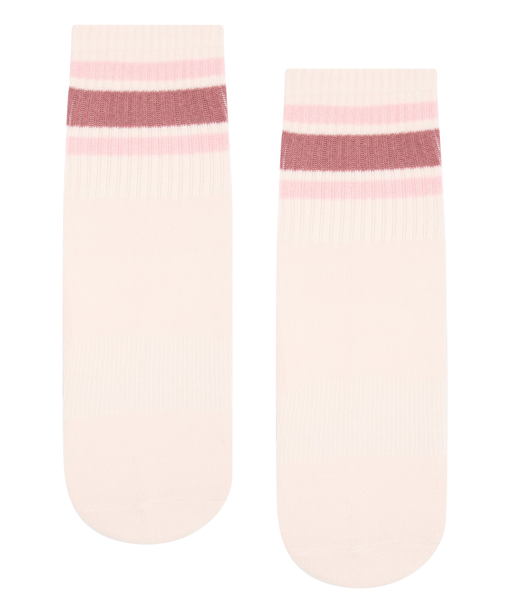 Crew Grip Socks - Ribbed Sporty Stripe Blush