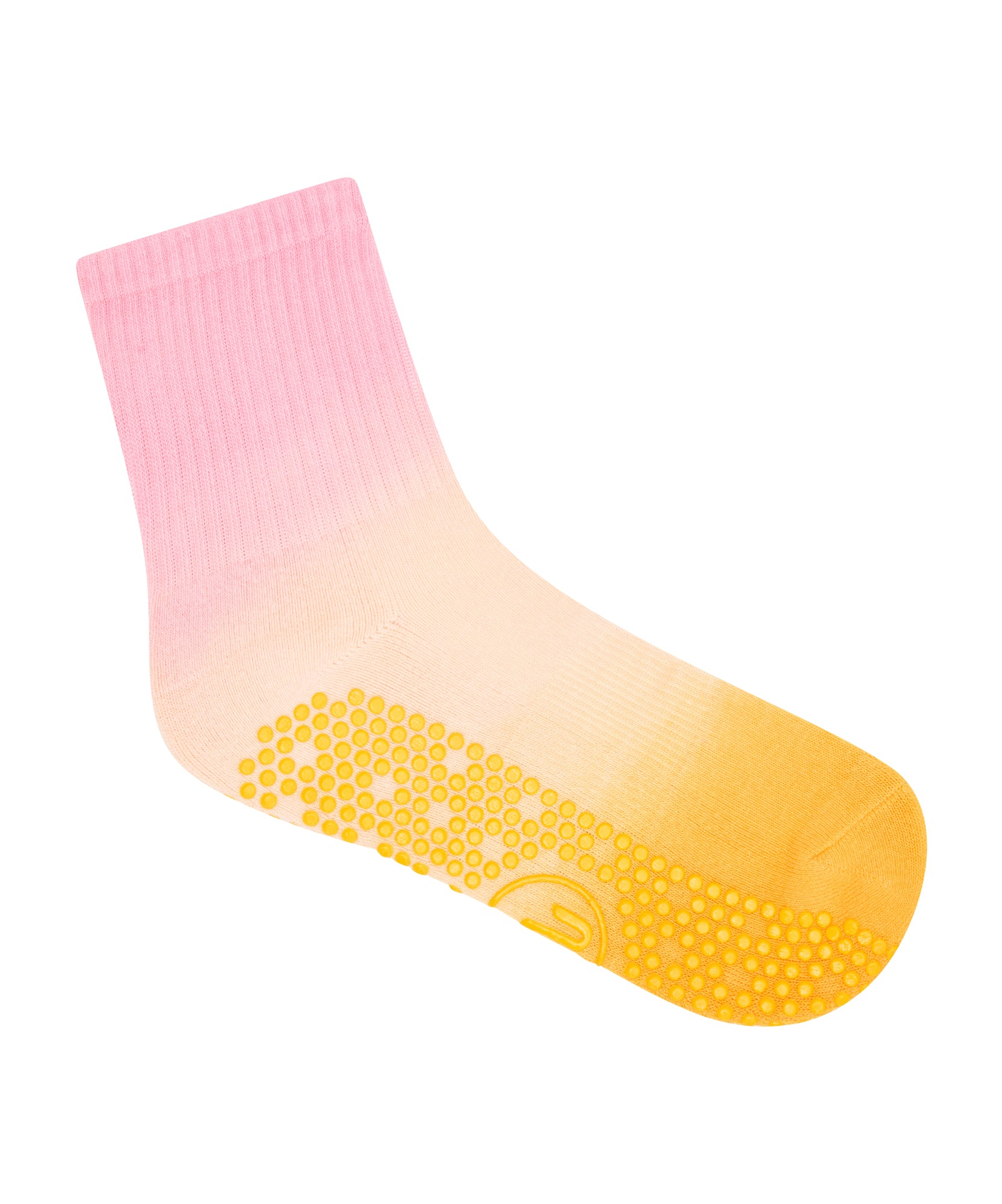 Crew Non Slip Grip Socks - Mimosa Sorbet Ombré