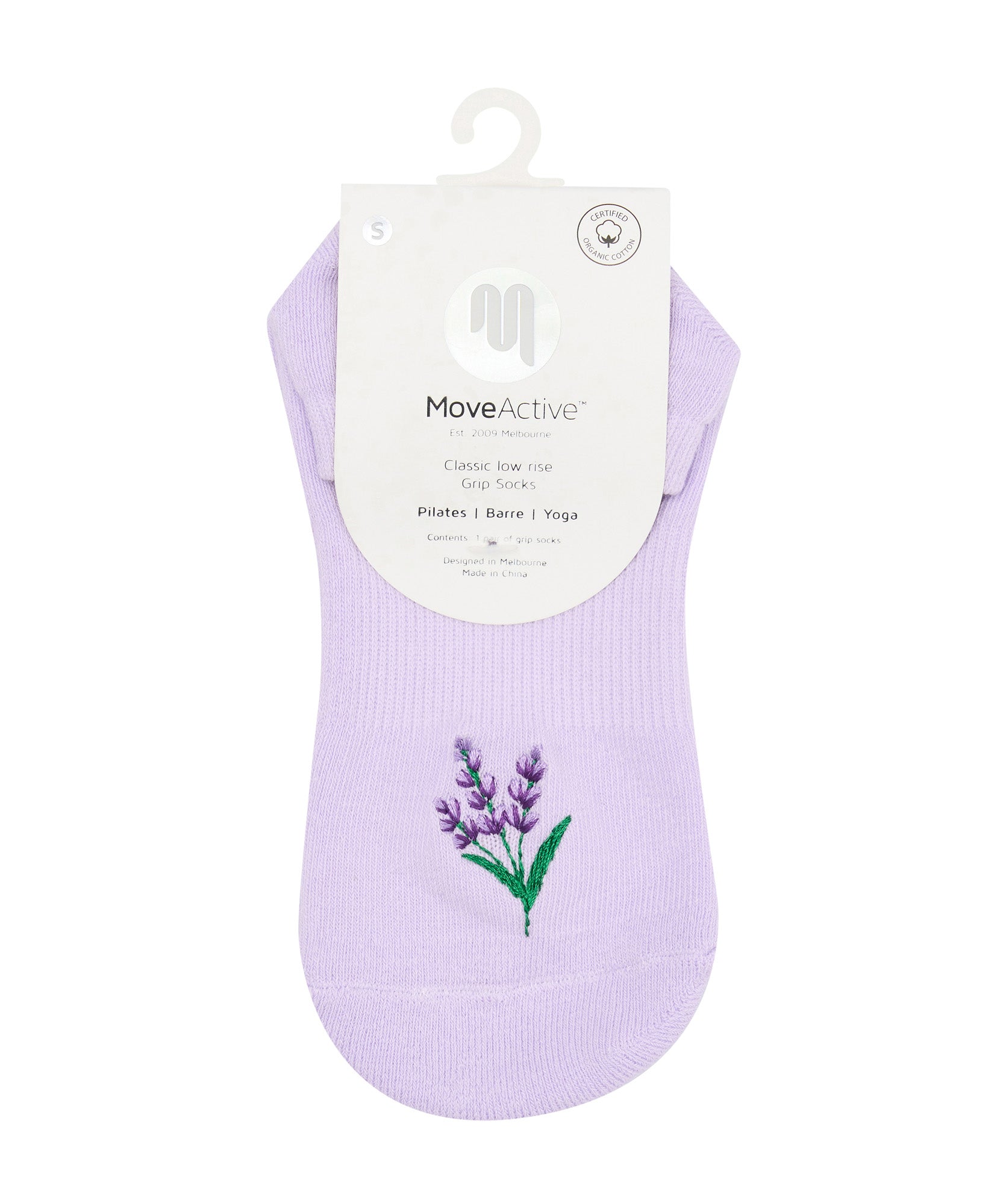 Low Rise Grip Socks - Lavender Haze