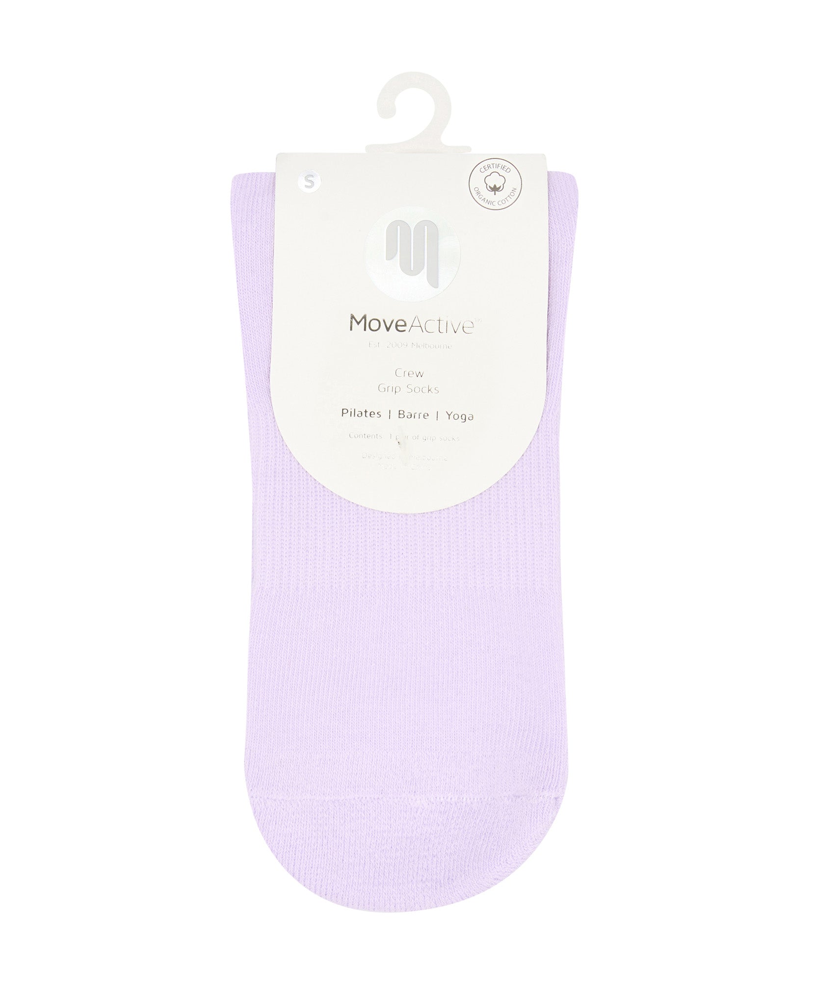 Crew Non Slip Grip Socks - Lavender Haze