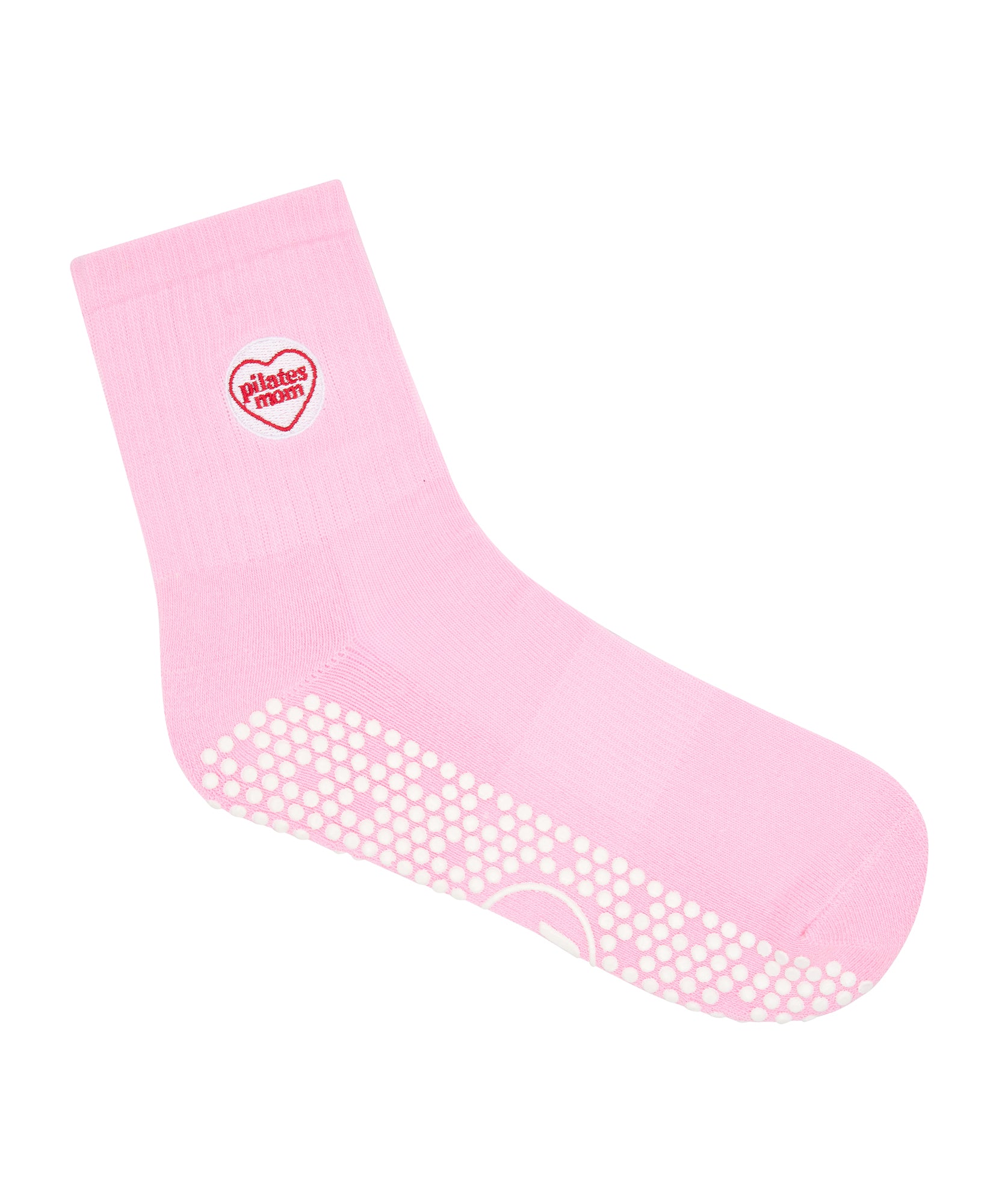 Crew Non Slip Grip Socks - Pilates Mom