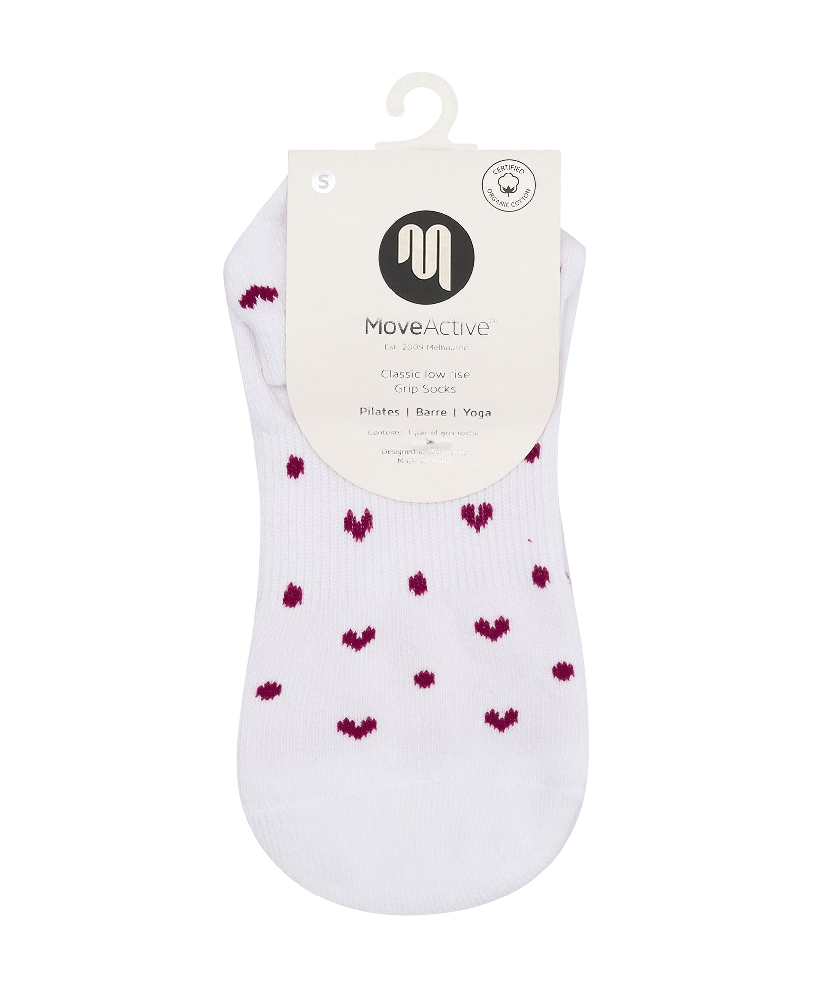 Classic Low Rise Grip Socks - Speckled White