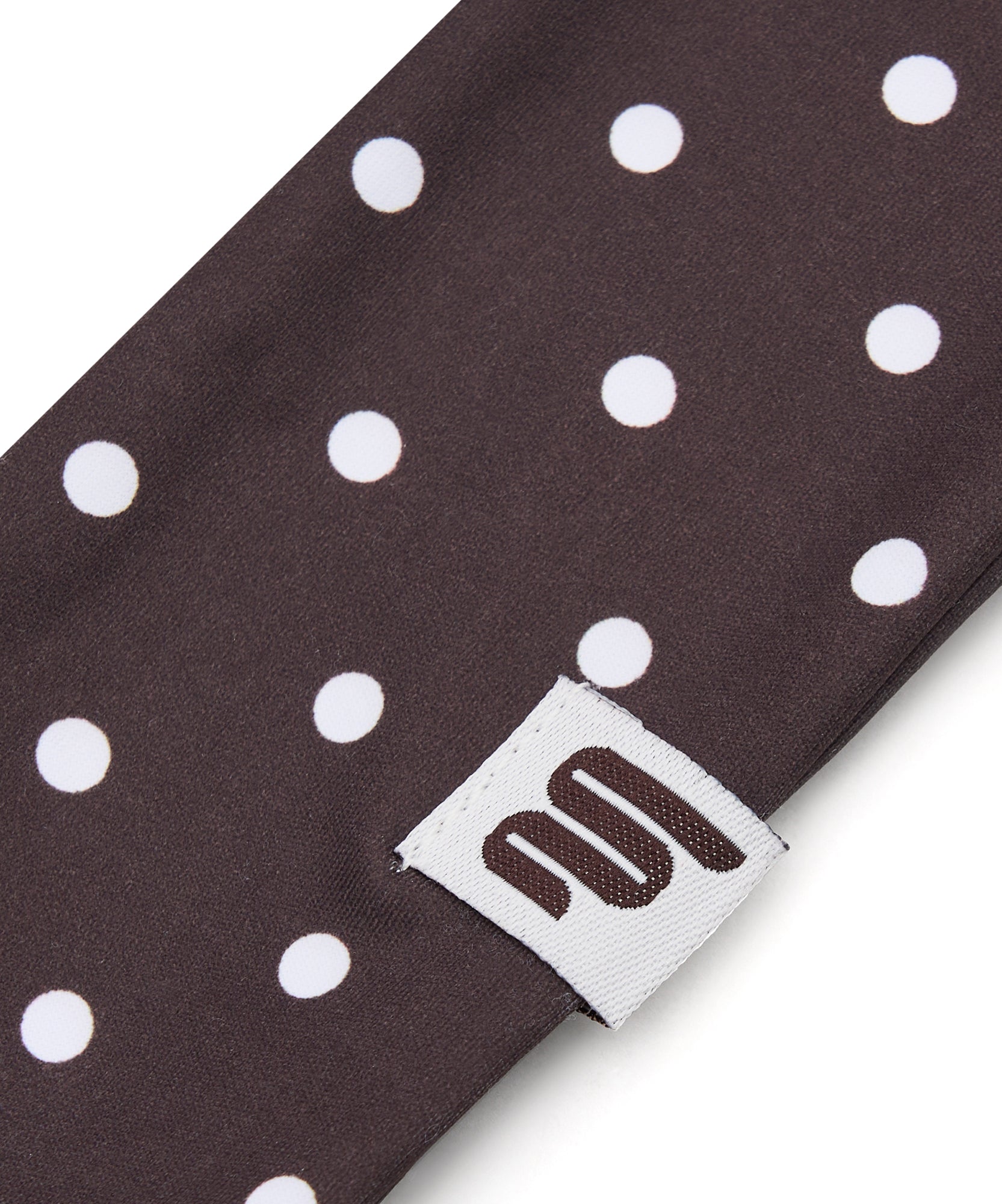 Soft Headband - Espresso Polka Dots