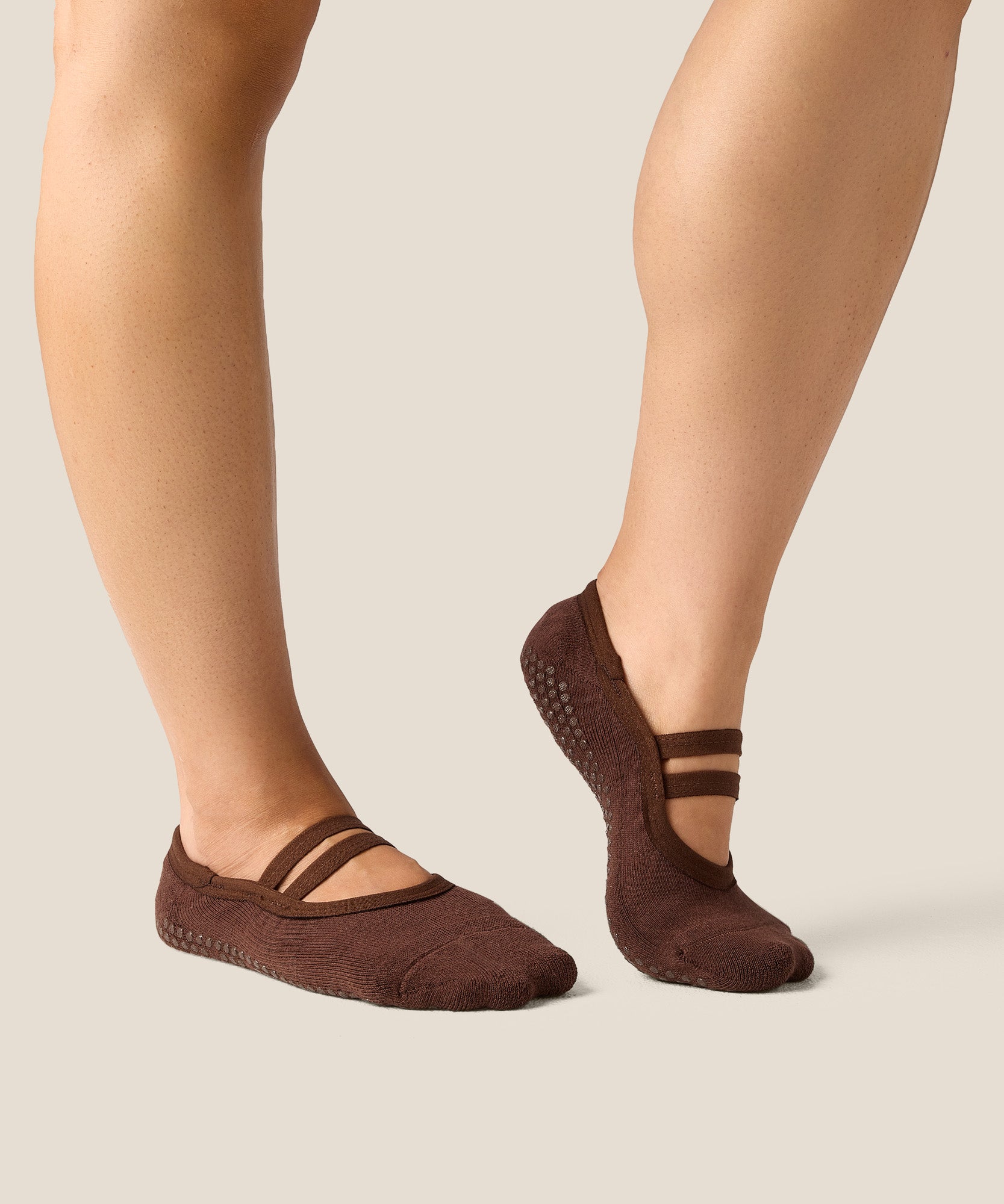 Ballet Grip Socks - Espresso