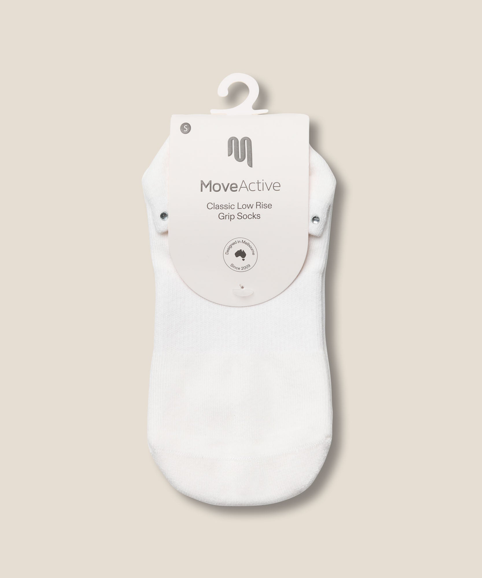 Low Rise Grip Socks - Gem Ivory