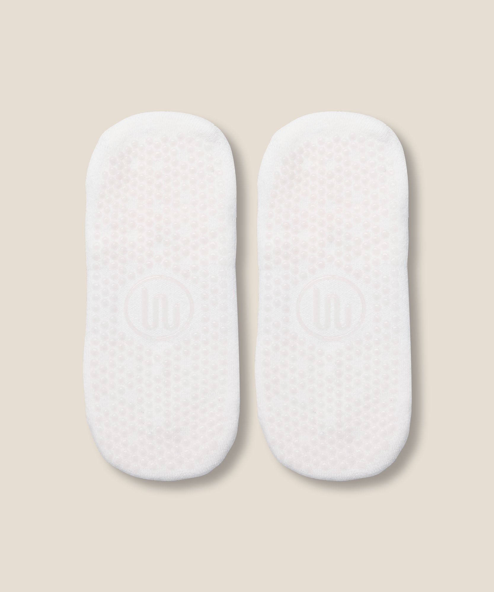 Low Rise Grip Socks - Gem Ivory