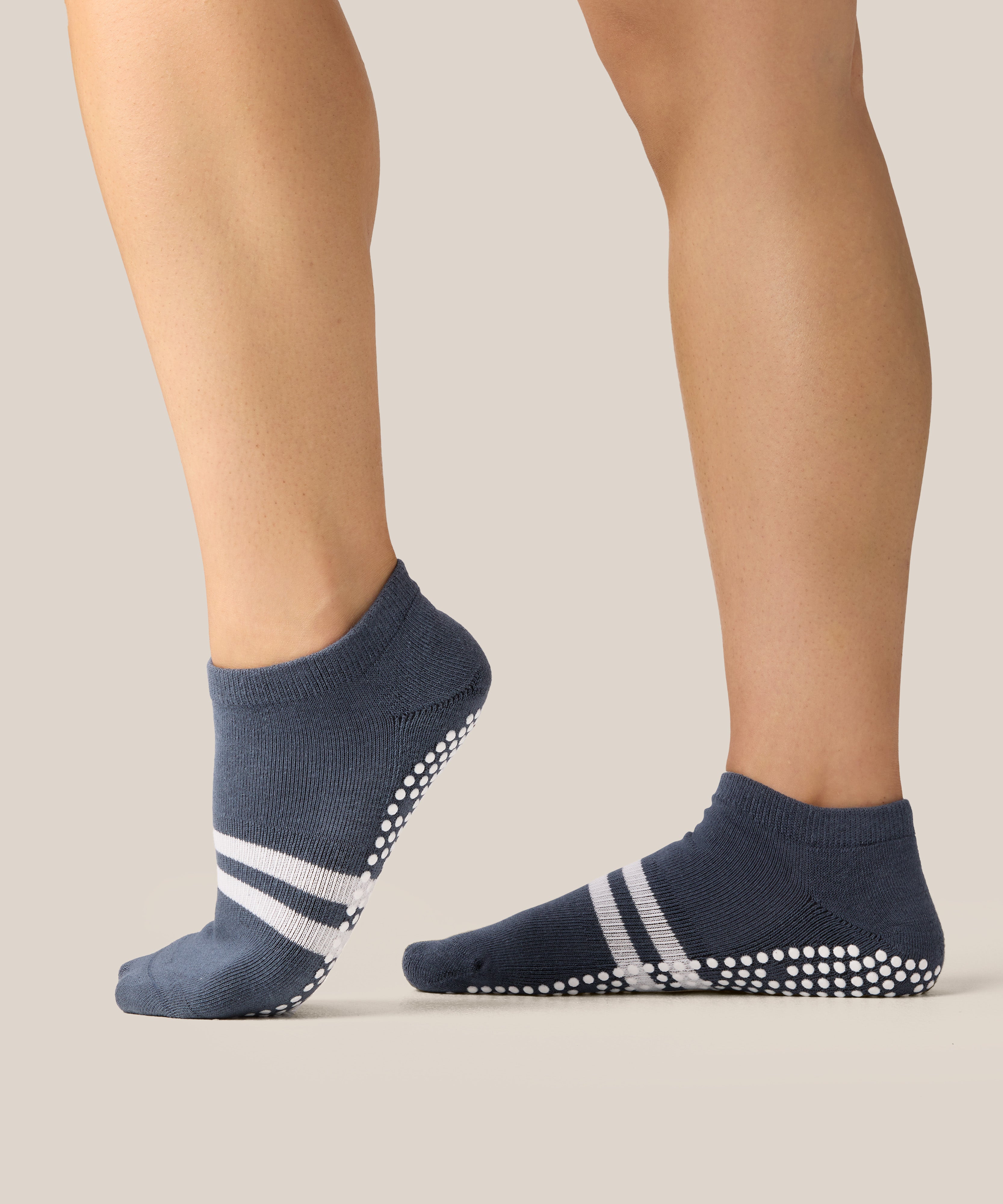 Low Rise Grip Socks - French Navy