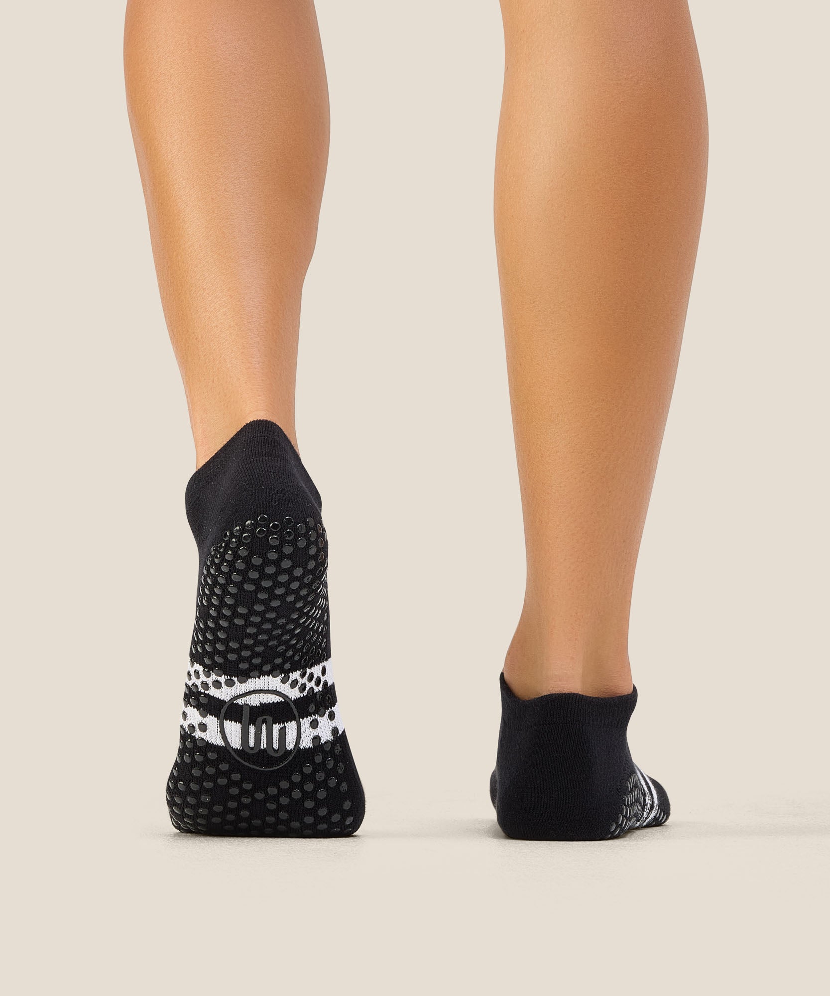 Low Rise Grip Socks - Sporty Stripe Black