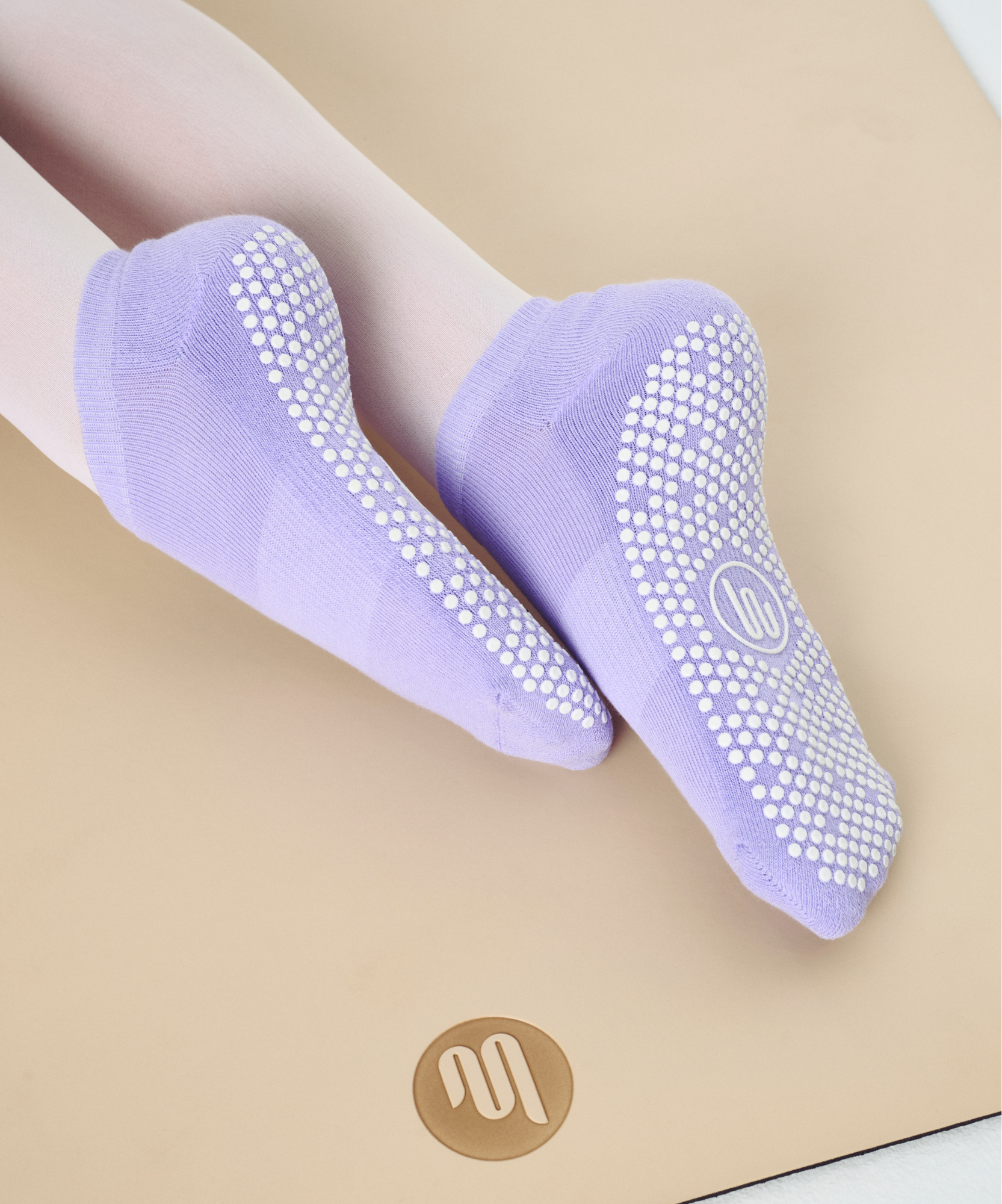Classic Low Rise Grip Socks - Purple Rain