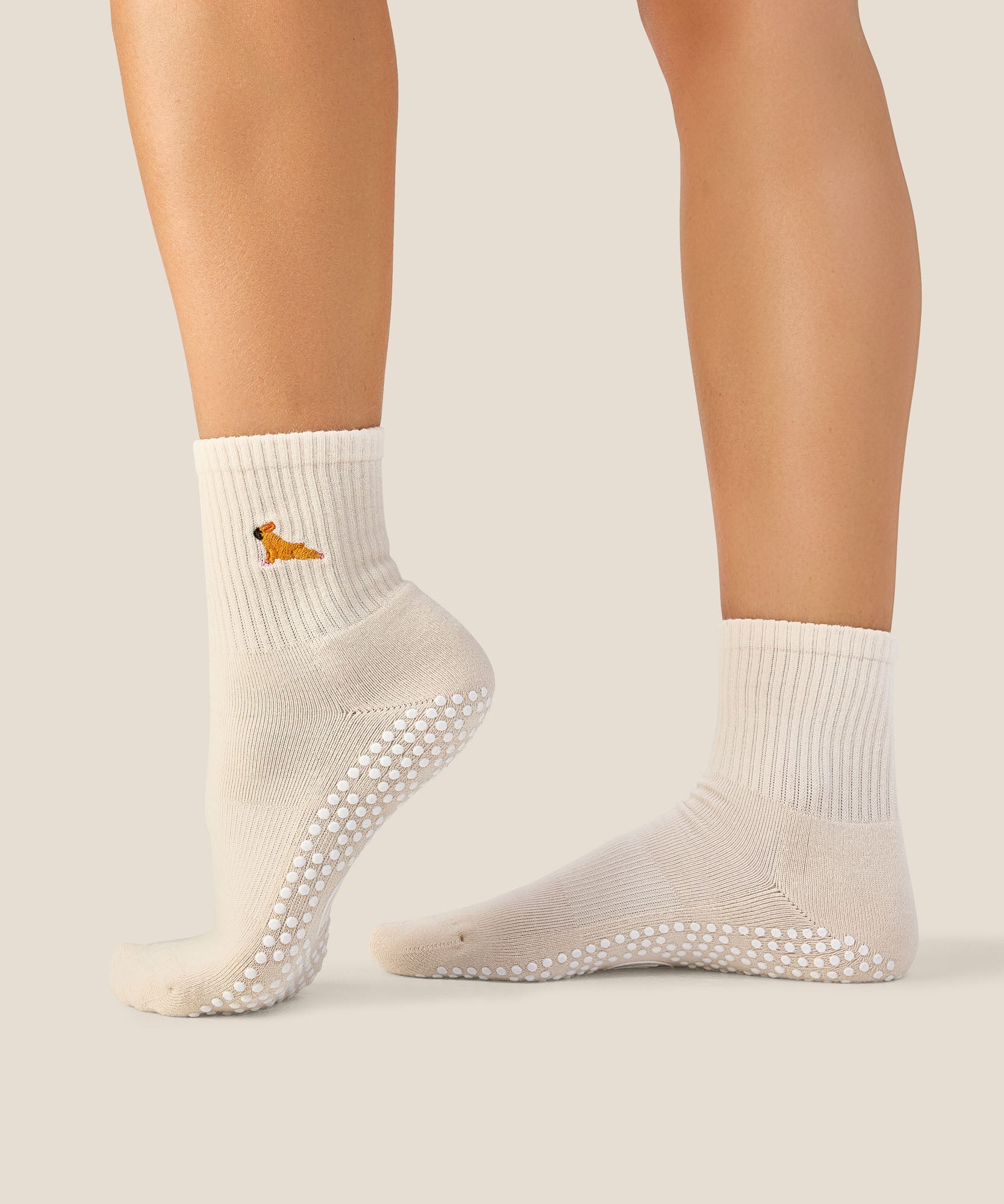 Crew Grip Socks - Pug Oat