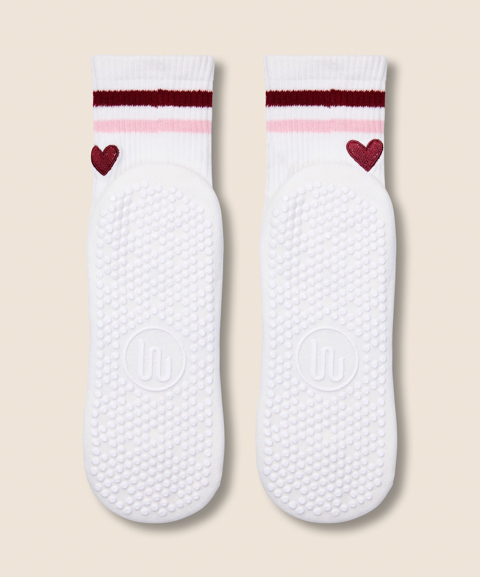 Crew Grip Socks - Sweet Stripe Love