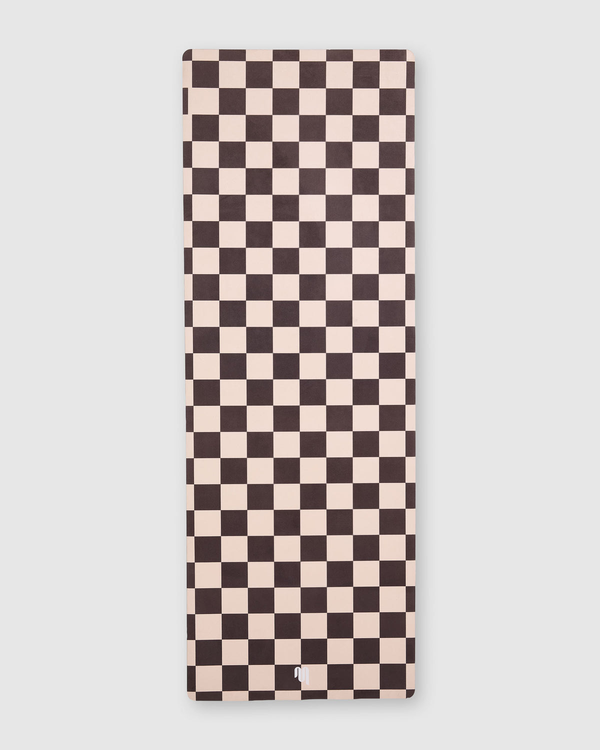 Microfibre Yoga Mat - Check Espresso