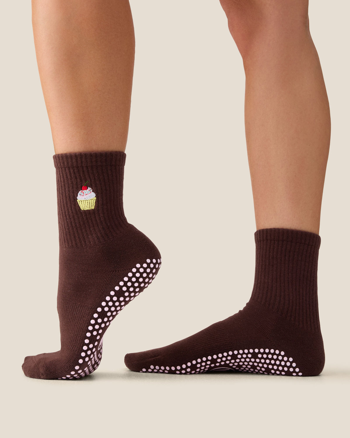Crew Grip Socks - Cupcake Espresso