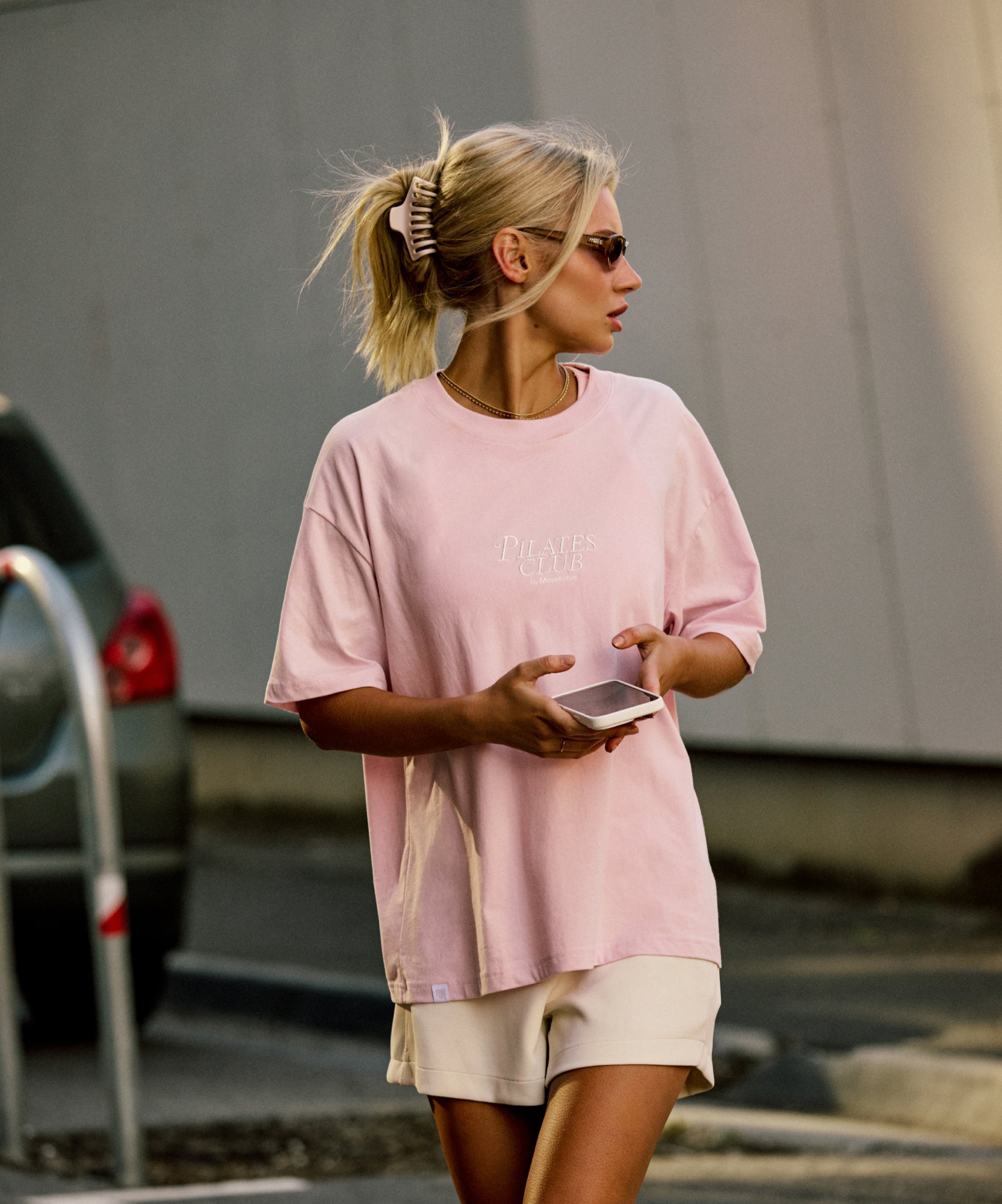 Pilates Club Tee - Cool Pink