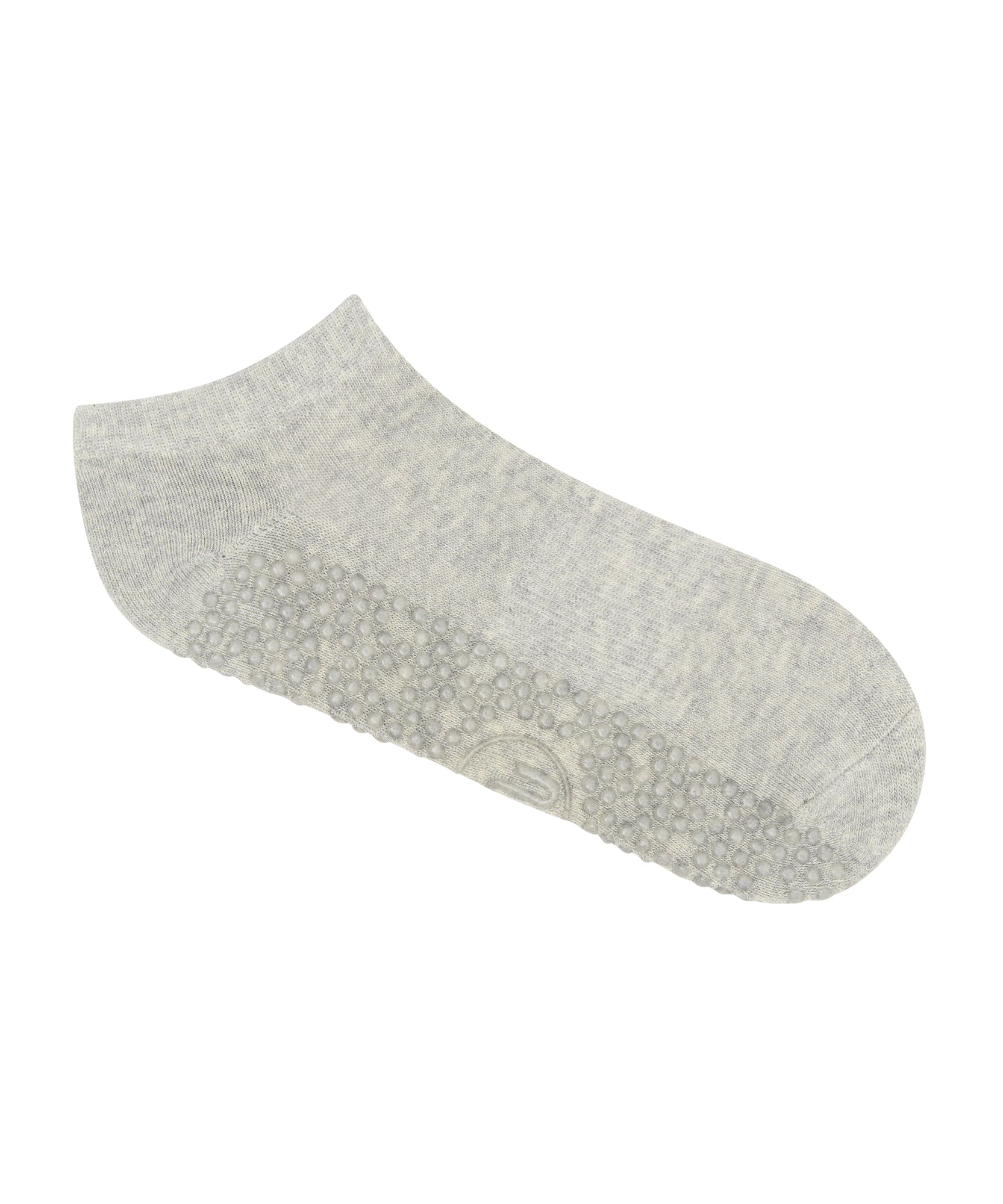 Classic Low Rise Grip Socks - Grey Marle