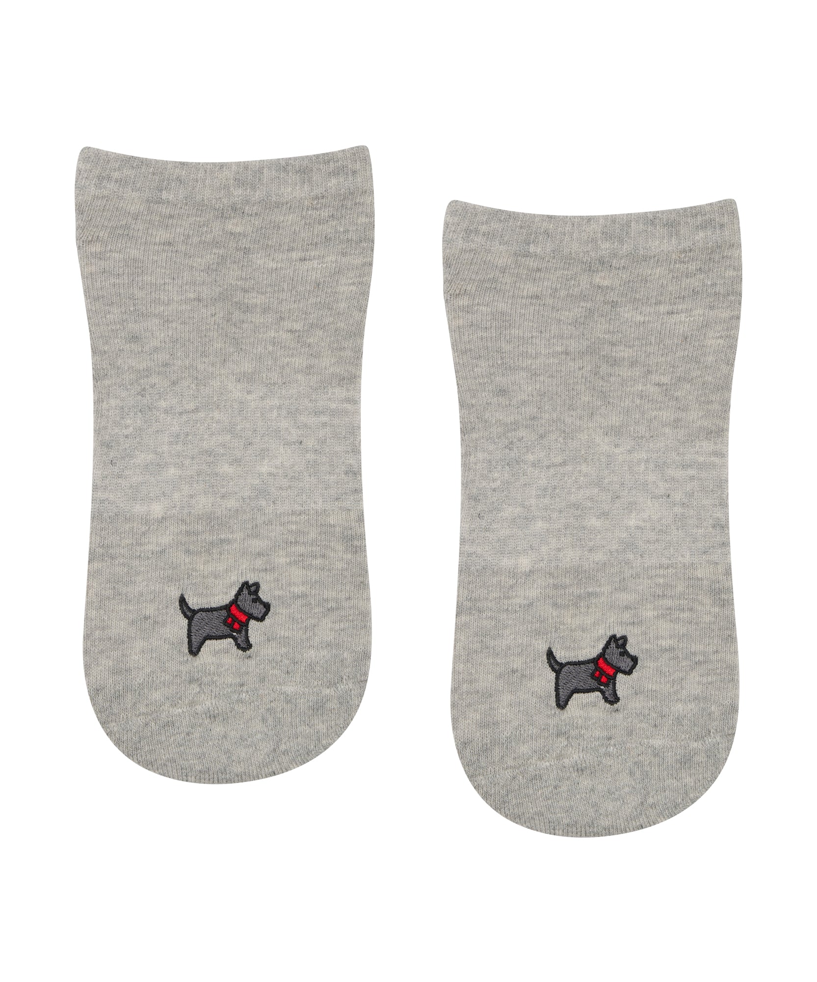 Classic Low Rise Grip Socks - Cosy Pup Marle Grey
