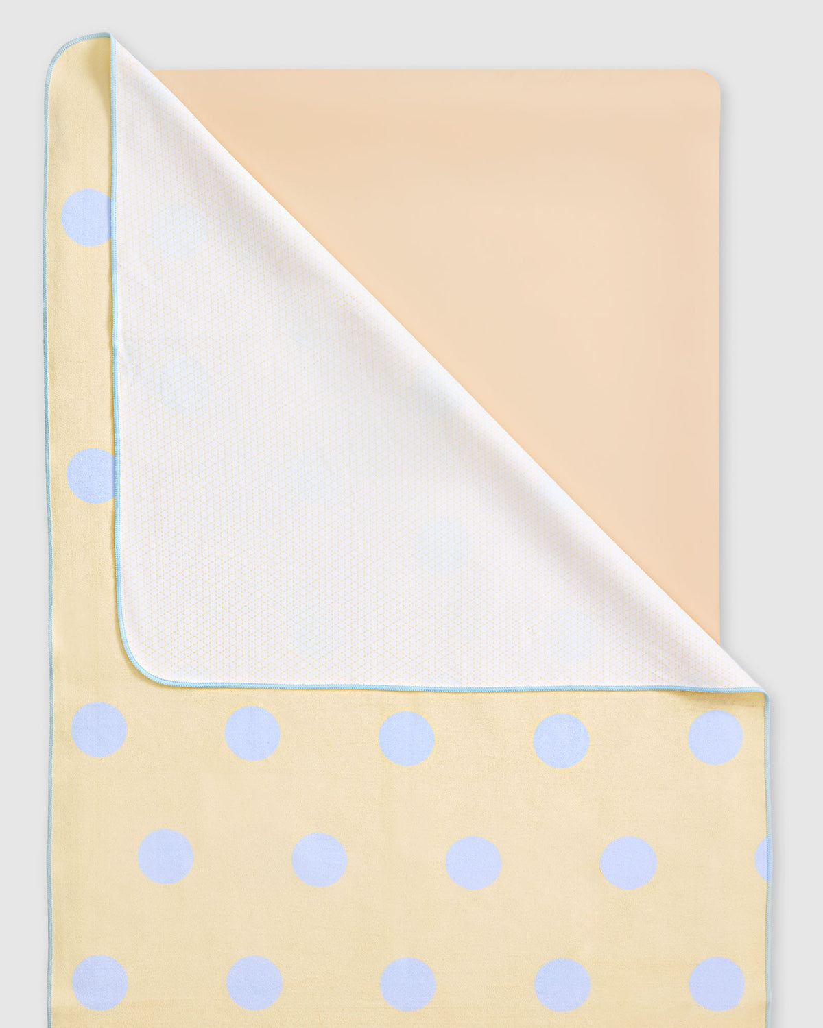 Mat Grip Towel - Polka Dot Butter + Blue
