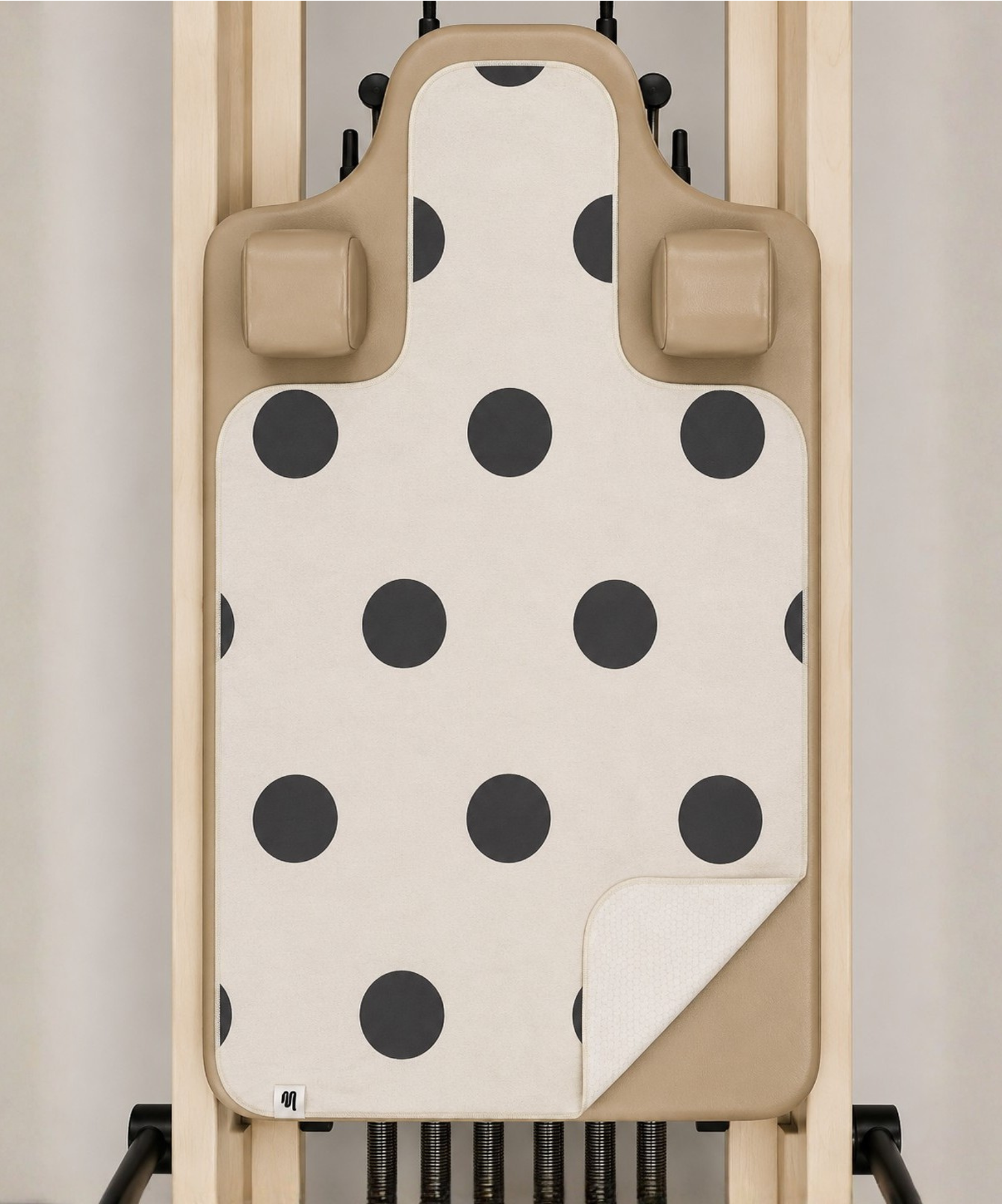 Reformer Grip Towel - Polka Dot Cream