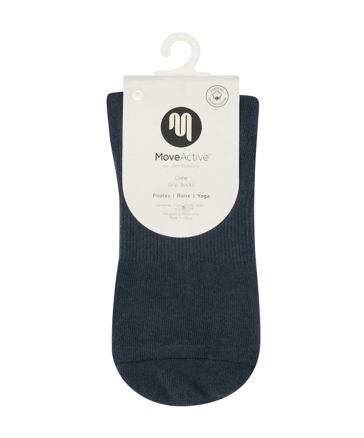 Crew Non Slip Grip Socks - Signature Ink.