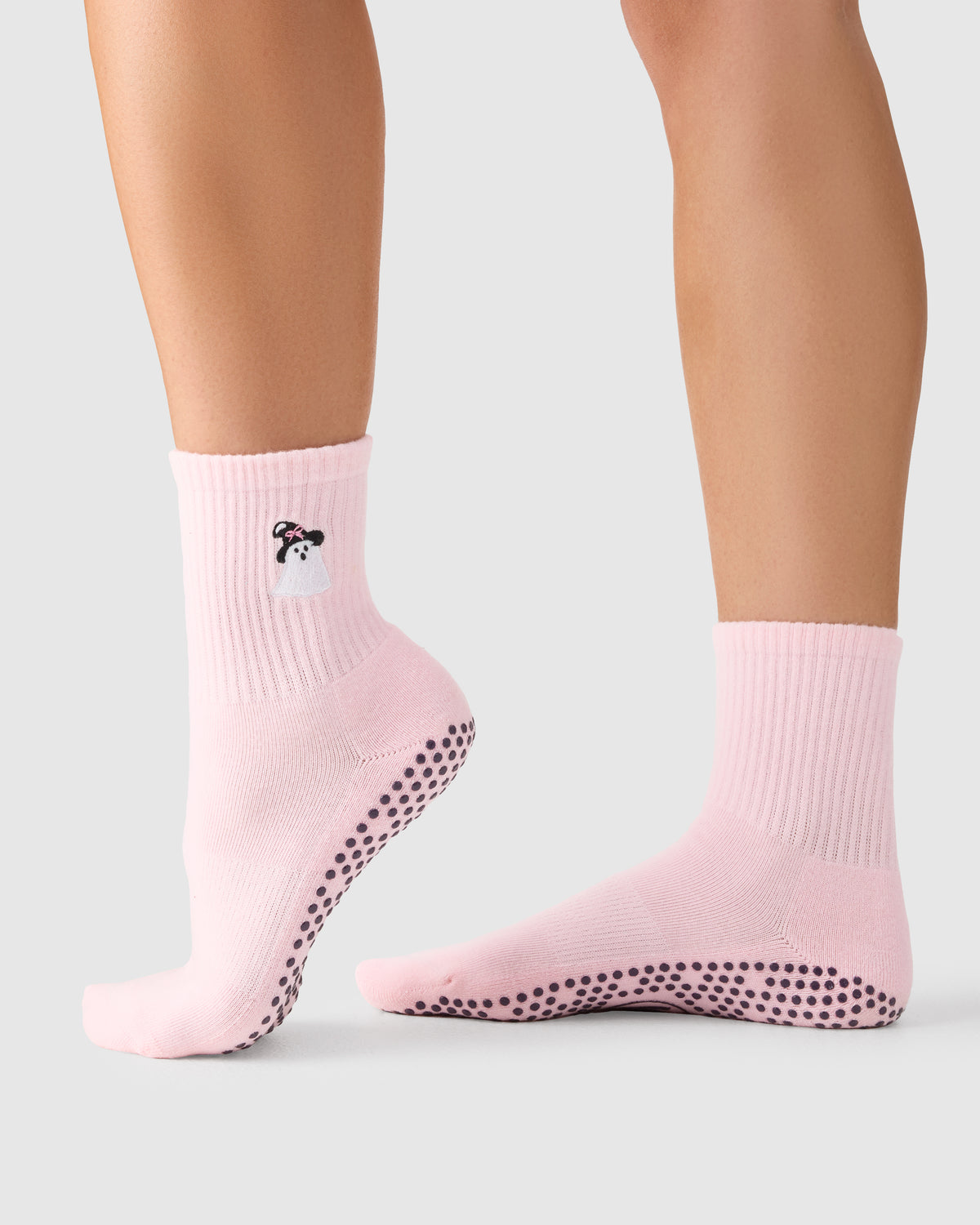 Crew Grip Socks - Sweet Ghost Pink