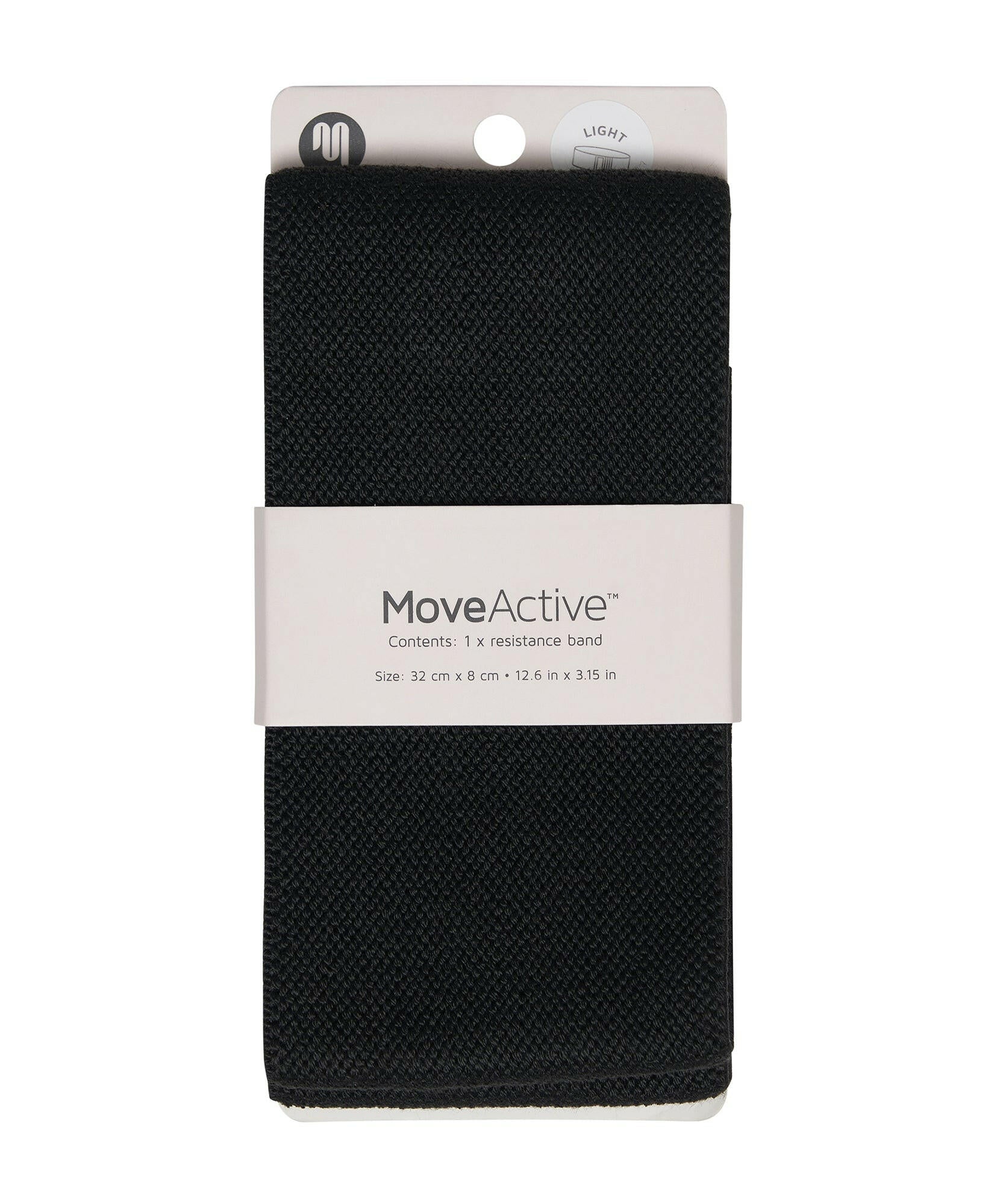 High-quality, versatile classic black resistance band for fitness and muscle toning exercises
