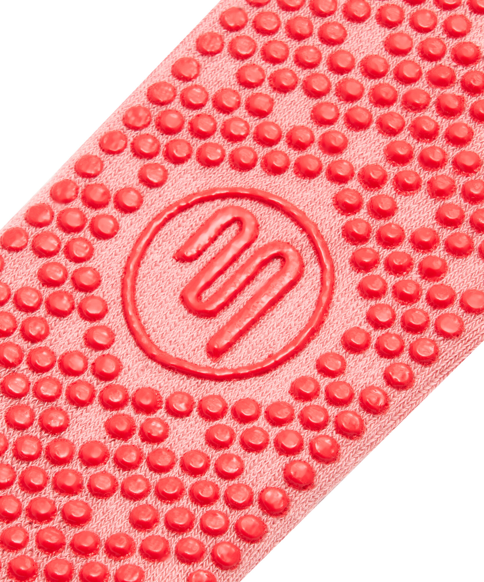 Crew Non Slip Grip Socks - Pilates Club Rose