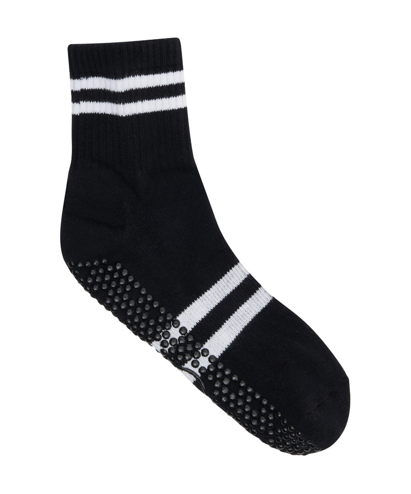 Comfortable and Durable Non Slip Grip Socks in Black