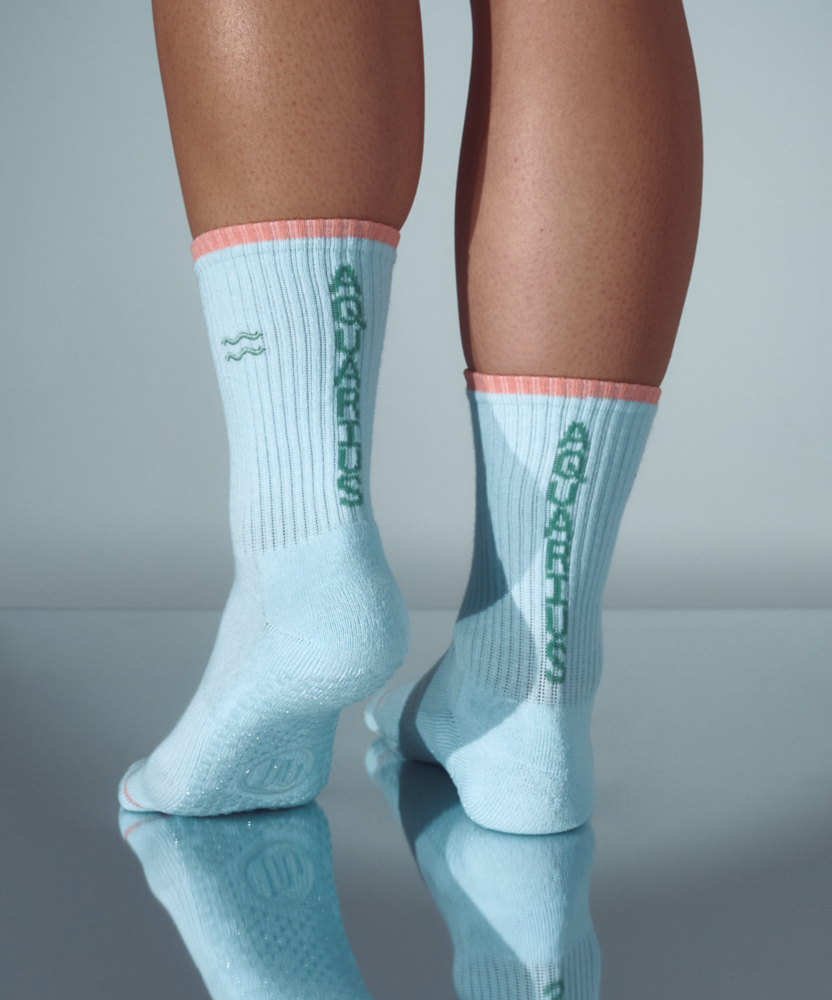 Crew Non Slip Grip Socks - Aquarius