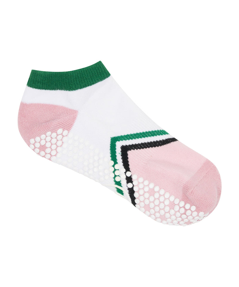 Preppy Volley Point socks with low-rise design and grip