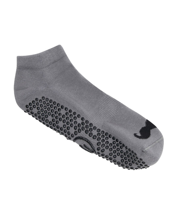  Comfortable and stylish grey grip socks for low-impact workouts 