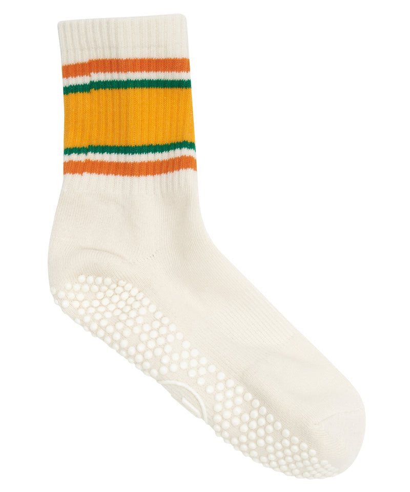 Comfortable Crew Socks with Anti-Slip Technology for Retro Basketball Fans