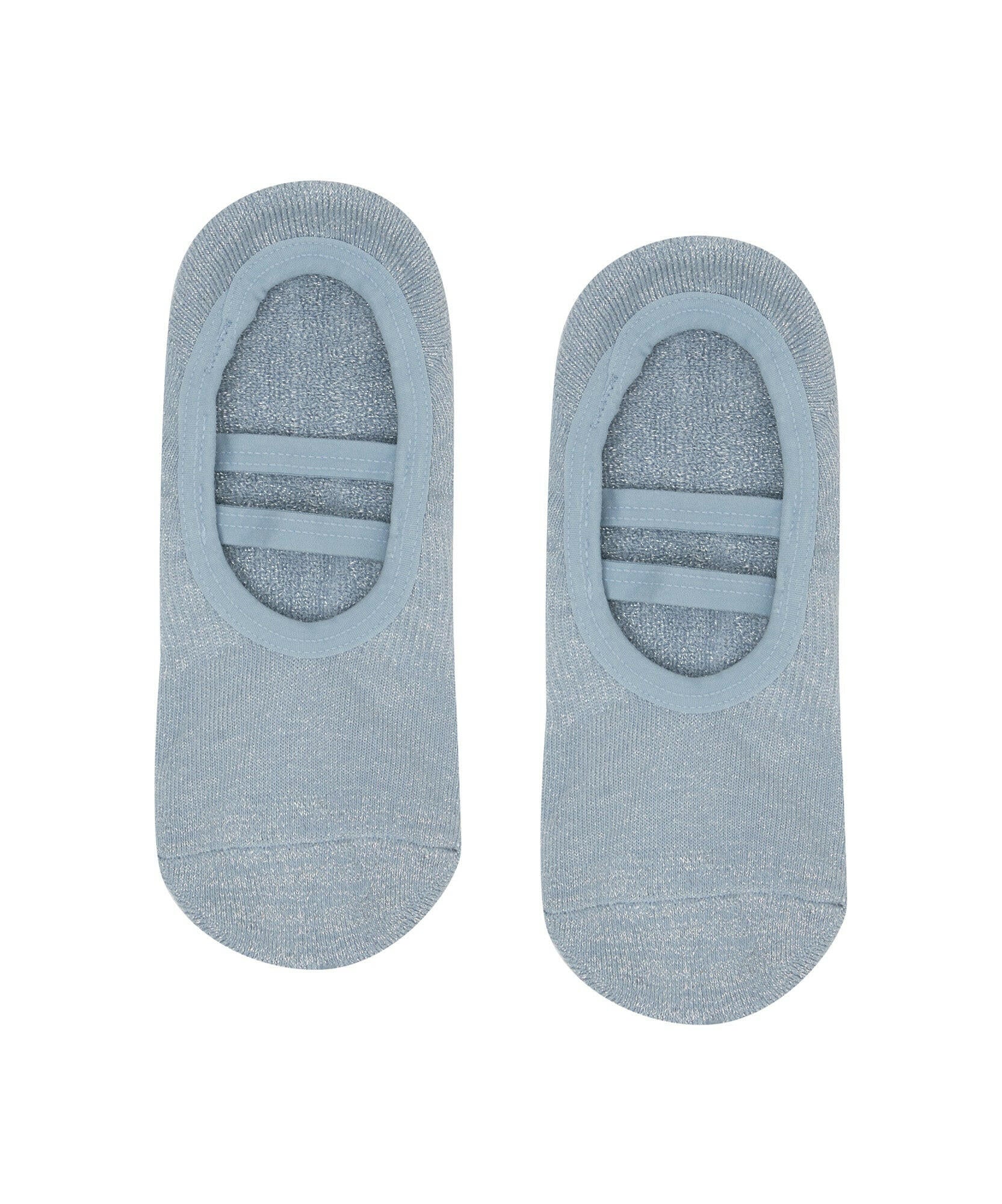 Comfortable and Stylish Glitter Blue Ballet Non Slip Grip Socks