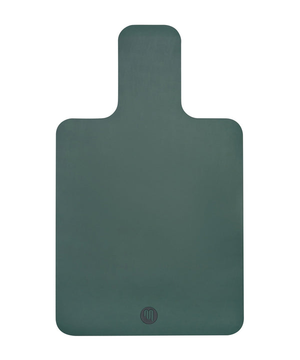 Vegan leather pilates reformer mat in forest green for eco-friendly workouts