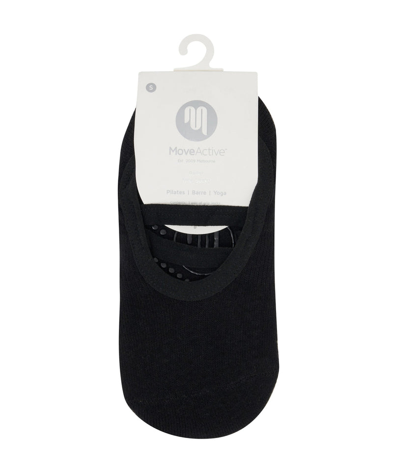 Classic Black Ballet Non Slip Grip Socks for Improved Stability and Control
