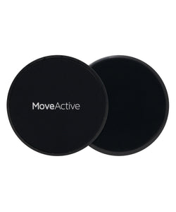 Pair of black core sliders for effective abdominal workouts and exercises