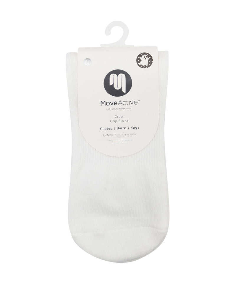 Crew Non Slip Grip Socks - Ghost White featuring a stylish and practical design