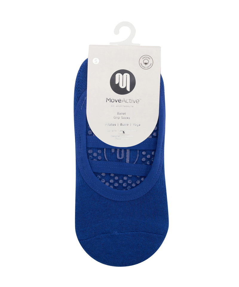 Indigo Ballet Non Slip Grip Socks, ideal for barre workouts and lounging