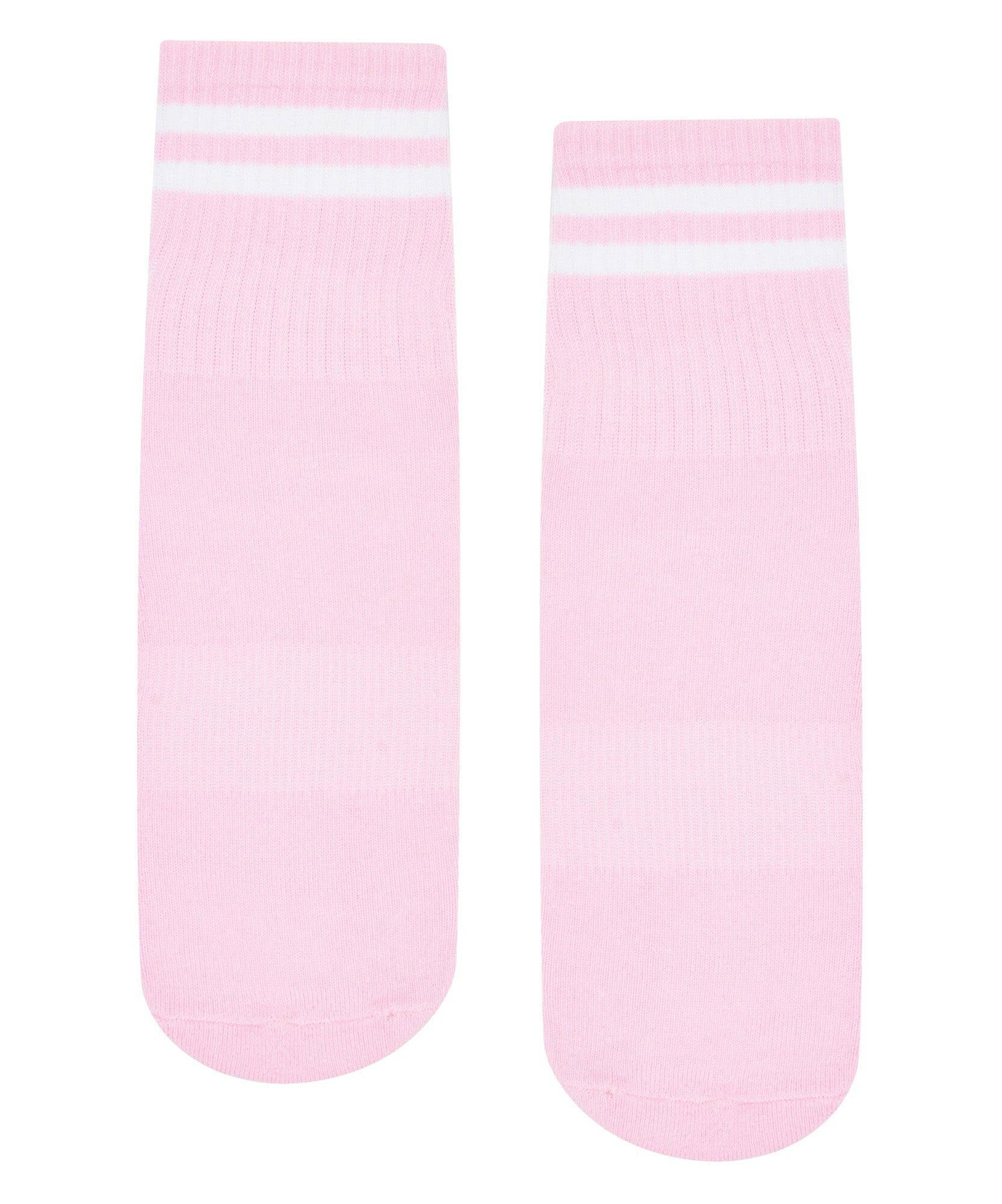 Crew Non Slip Grip Socks - Ribbed Sporty Pink provide excellent traction during workouts