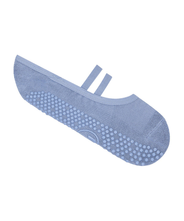 Ballet non slip grip socks in denim blue for ultimate comfort and support