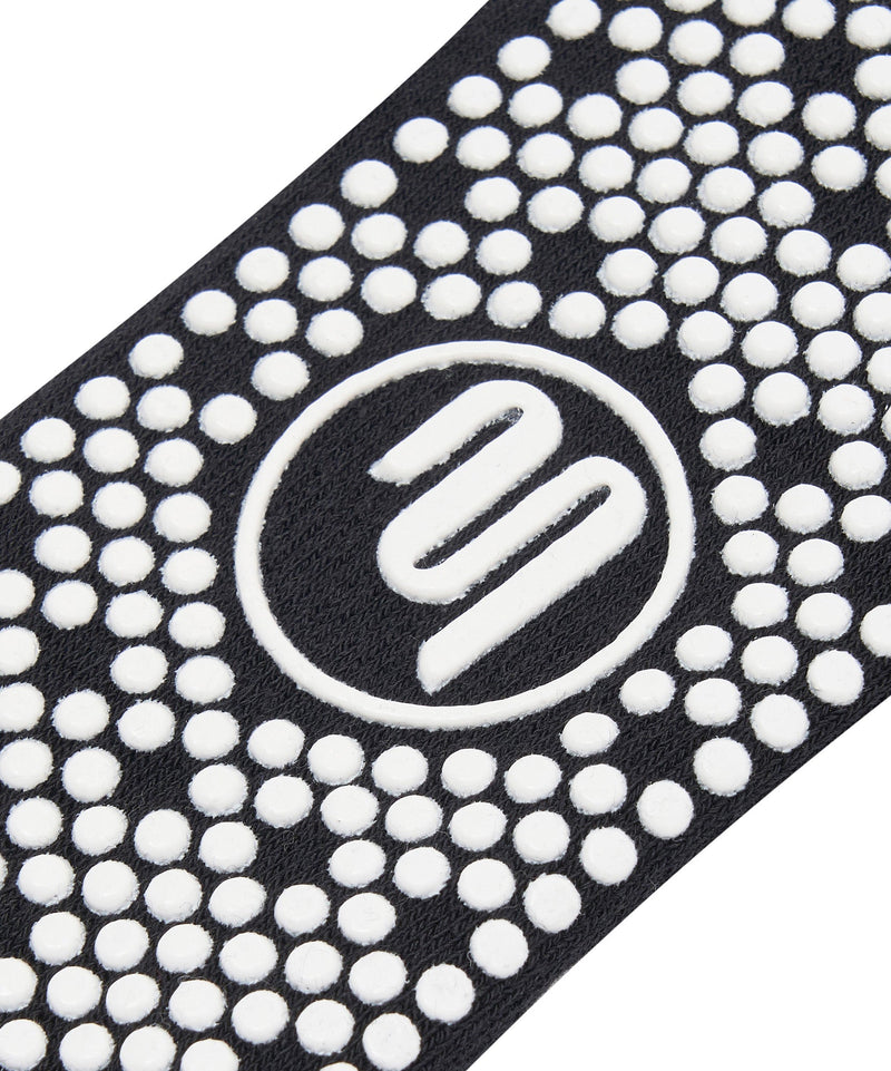 Enhance your performance with the durable and reliable Crew Non Slip Grip Socks - Ghost Black