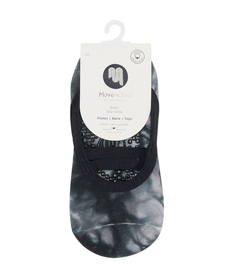 Milky Way Tie-Dye ballet grip socks designed for both style and functionality