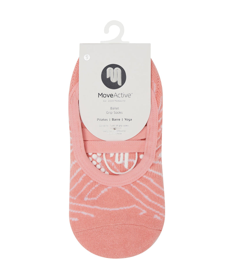 Boardwalk-themed ballet grip socks with secure and stable grip technology