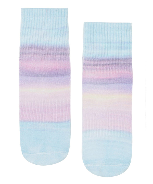 Crew Non Slip Grip Socks with vibrant Beach Sunset design