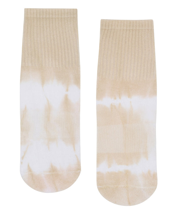 Crew Non Slip Grip Socks in vibrant saltwater tie-dye pattern for active lifestyle