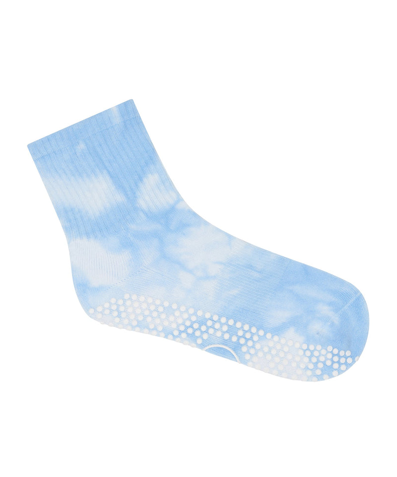 High-quality Crew Non Slip Grip Socks featuring Maui Tie-Dye pattern