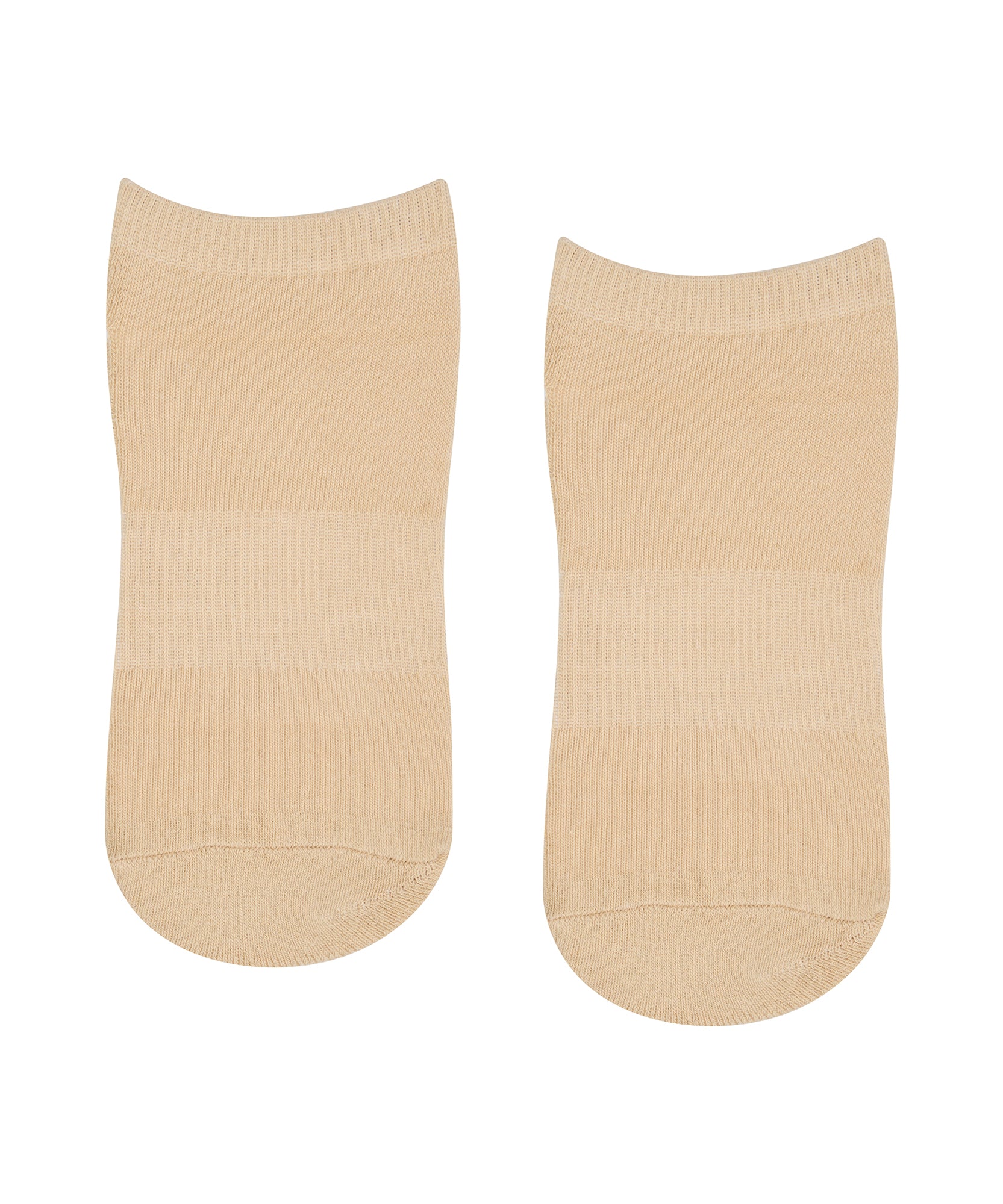 Classic Low Rise Grip Socks - Almond.