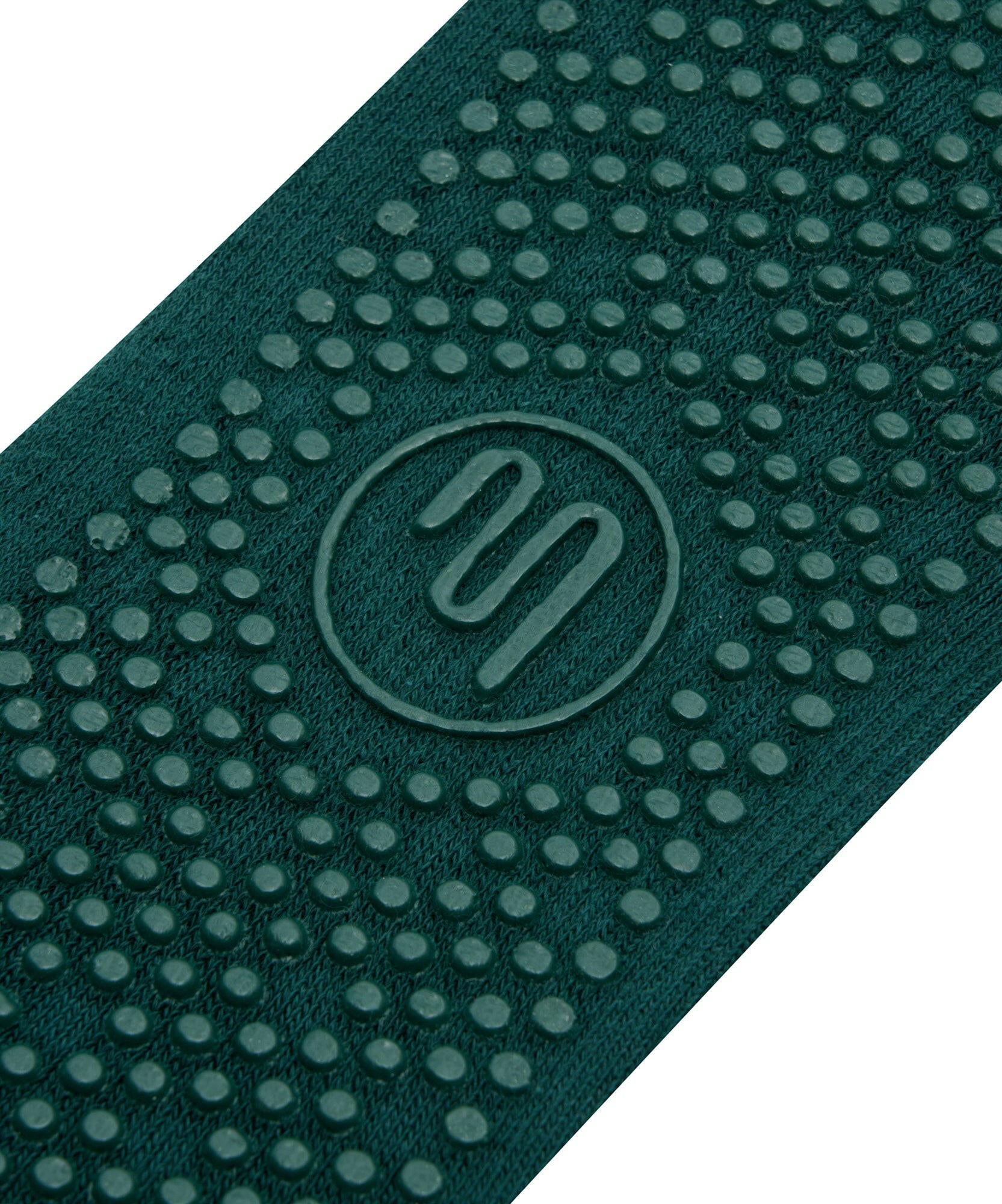 Crew Non Slip Grip Socks - Forest Green.