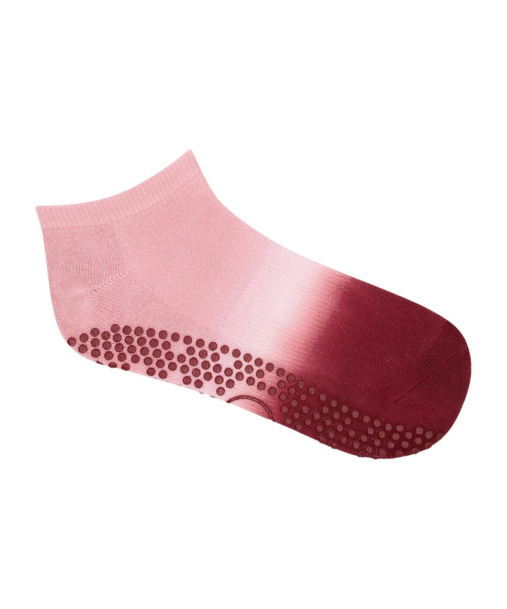 Classic Low Rise Grip Socks - Berry Kiss.