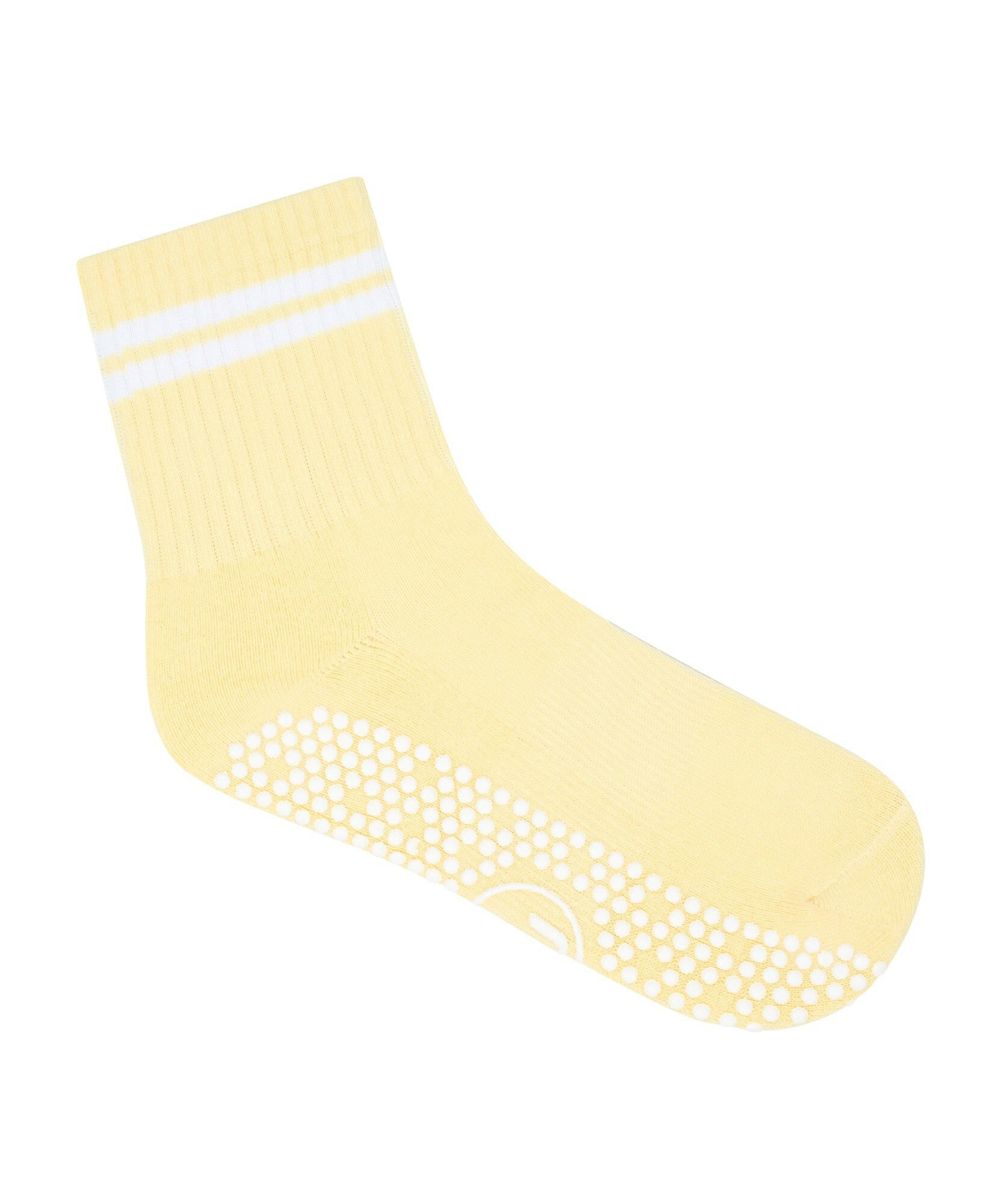 Crew Non Slip Grip Socks - Limoncello Stripe